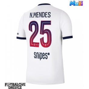 Paris Saint-Germain Nuno Mendes #25 Venkovní Dres 2026-27 Krátký Rukáv Paris Saint-Germain Nuno Mendes #25 Venkovní Dres 2026-27 Krátký Rukáv